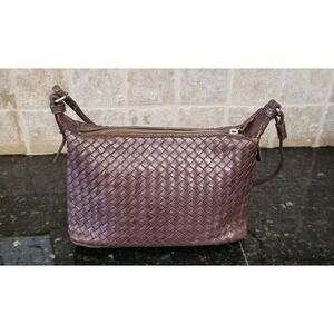 MARGOT NY-TODAY MSRP $225.00 -100% Woven Leather Crossbody Nice